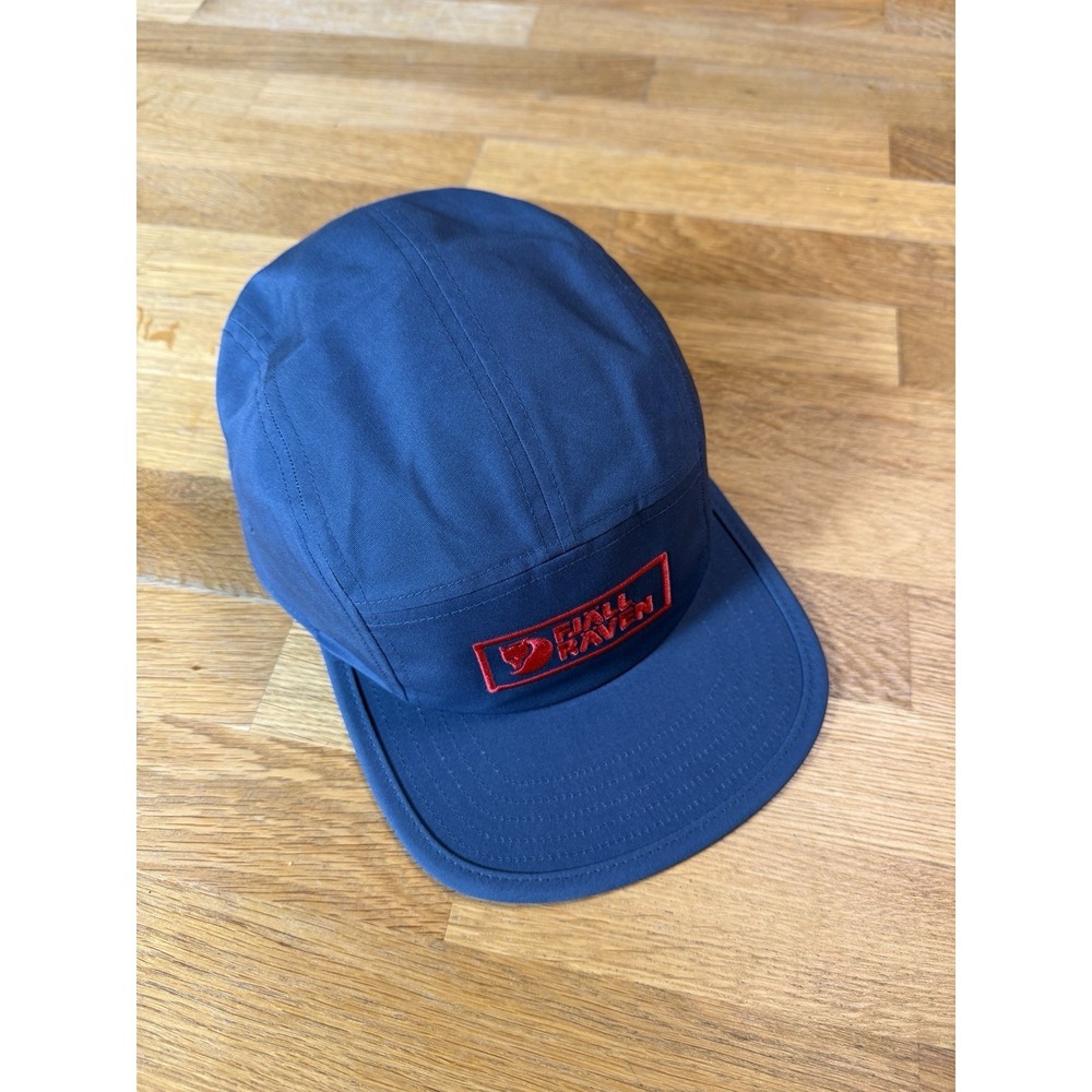 Fjallraven Vardag Flat Brim Cap Indigo Blue L/XL F13100266 Logo Outdoor Hat NWT